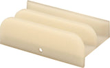 Prime-Line M 6219 Shower Door Bottom Guide Assembly, Plastic, White, For: Framed Tub Enclosure Doors