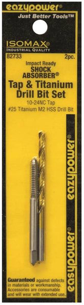 EAZYPOWER 82733 Tap and Drill Set, Titanium