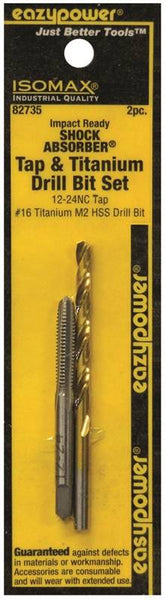 EAZYPOWER 82735 Tap and Drill Set, Titanium