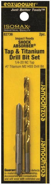 EAZYPOWER 82736 Tap and Drill Set, Titanium