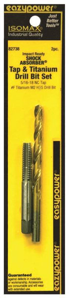 EAZYPOWER 82738 Tap and Drill Set, Titanium