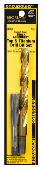 EAZYPOWER 83263 Tap and Drill Set, Titanium