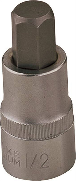 Vulcan Hex Bit Socket, Chrome, 1/2 in, 1/2 Drive, 2-1/2 in OAL