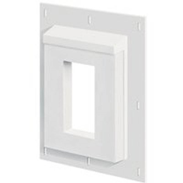 BUILDERS EDGE 3SMR68TW Mounting Block, 11-1/2 in L, 9-1/16 in W, Fiber Cement, White