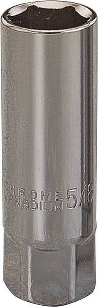 Vulcan MT6496798 Drive Socket, 5/8 in Socket, 3/8 in Drive, 6-Point, Chrome Vanadium Steel, Chrome