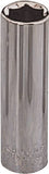 Vulcan MT6495634 Drive Socket, 1/2 in Socket, 3/8 in Drive, 6-Point, Chrome Vanadium Steel, Chrome
