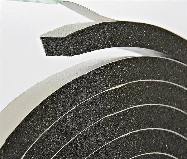 Frost King R734H Foam Tape, 3/4 in W, 10 ft L, 7/16 in Thick, Rubber, Black
