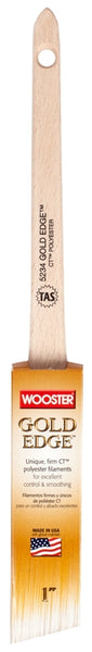 WOOSTER 5234-1 Paint Brush, 1 in W, 2-3/16 in L Bristle, Polyester Bristle, Sash Handle