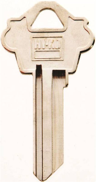 HY-KO 11010WK2 Key Blank, Brass, Nickel, For: Weslock House Locks and Padlocks