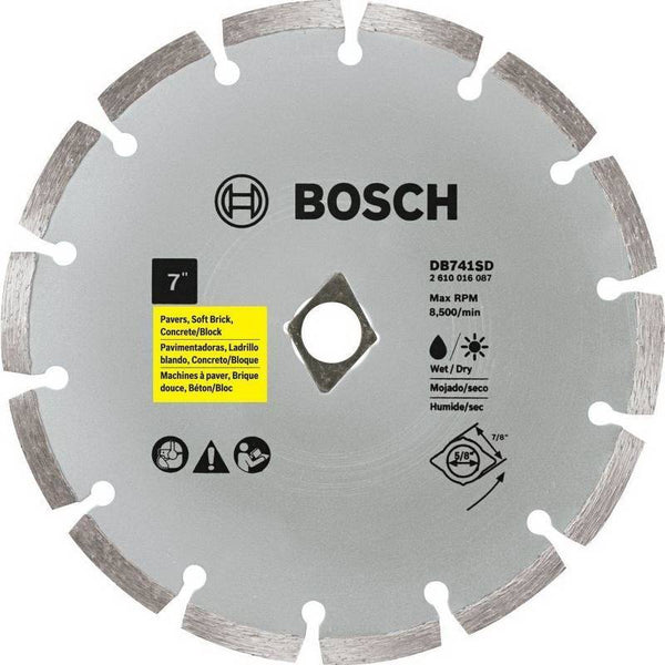 Bosch DB741SD Circular Saw Blade With Diamond Knockout, 7 in Dia X 0.063 in T, 7/8 in Arbor