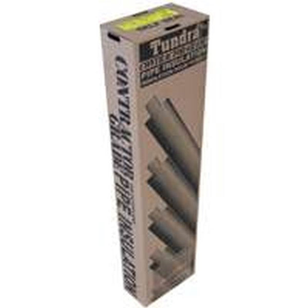 Tundra PC34138TW Pipe Insulation, 6 ft L, Polyolefin, Charcoal, 1 in Pipe