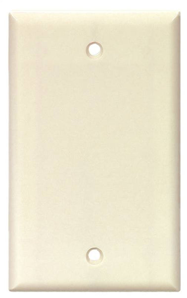 Arrow Hart 2129 2129W-BOX Wallplate, 4.95 in L, 2-3/4 in W, 0.08 in Thick, 1 -Gang, Polycarbonate, White