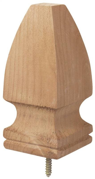 UFP 106515 Post Top, 6-3/4 in H, French Gothic, Pine, White