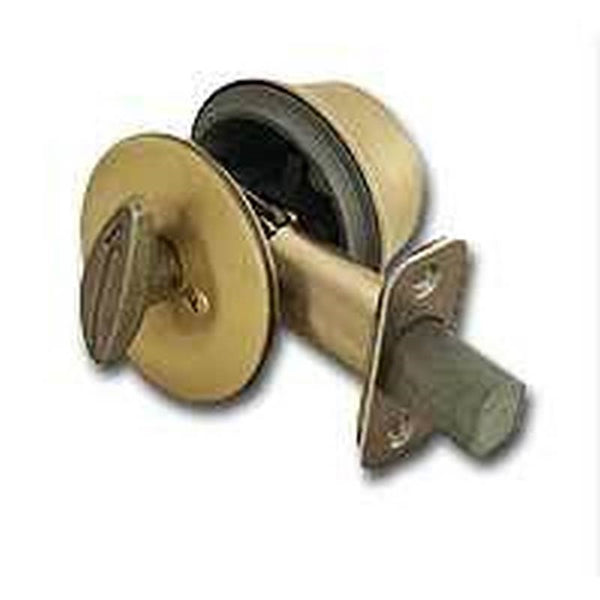 Kwikset 6605RCLRCSK3BX Deadbolt, Alike Key, Steel, Antique Brass, 2-3/8 to 2-3/4 in Backset, K3 Keyway