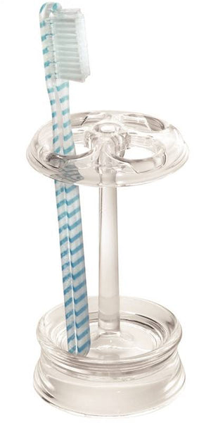 iDESIGN 45320 Toothbrush Stand, Plastic, Clear
