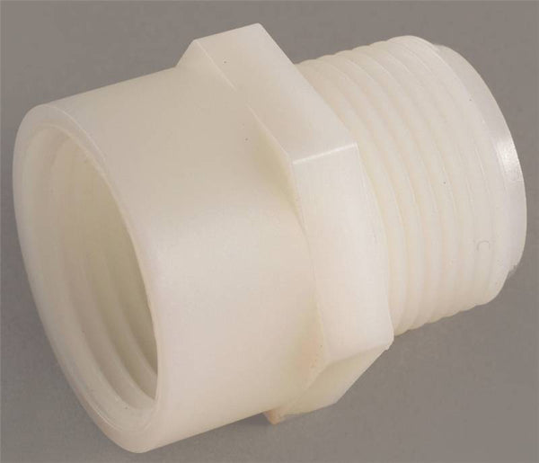 Anderson Metals 53784-1212 Hose Adapter, 3/4 x 3/4 in, FGH x MPT, Nylon, For: Garden Hose