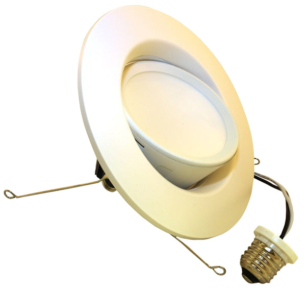 Sylvania 73464 LED Downlight Kit, Recessed, Track, 75 W Equivalent, Medium Lamp Base, Dimmable, White Light
