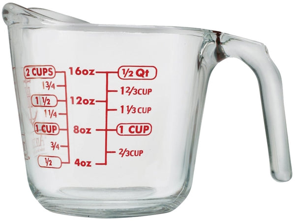 Anchor Hocking 551770L13 Measuring Cup, Glass, Clear