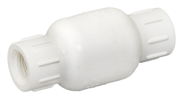 B & K ProLine Series 101-105 Check Valve, 1 in, IPS, 200 psi Pressure, PVC Body