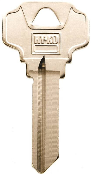 HY-KO 11010SC4D Key Blank, Brass, Nickel, For: Schlage Cabinet, House Locks and Padlocks