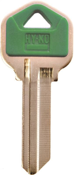 HY-KO 13005KW1PG Key Blank, Brass/Plastic, Nickel, For: Kwikset Cabinet, House Locks and Padlocks