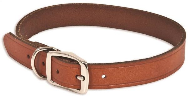 Collar Leather Brown 1x20in