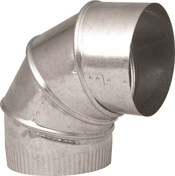 Imperial GV0286-C Adjustable Elbow, 4 in Connection, 30 Gauge, Galvanized Steel