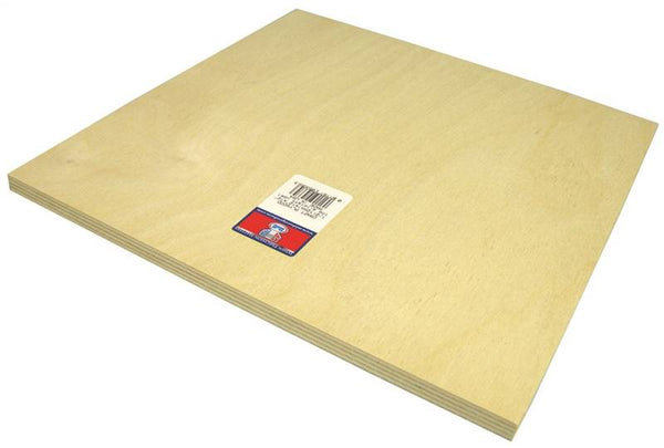 MIDWEST PRODUCTS 5335 Craft Plywood, 12 in L, 12 in W