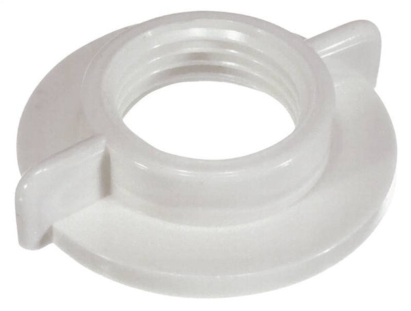 Danco 73113B Faucet Shank Locknut, Universal, Plastic, White, For: 1/2 in IPS Connections