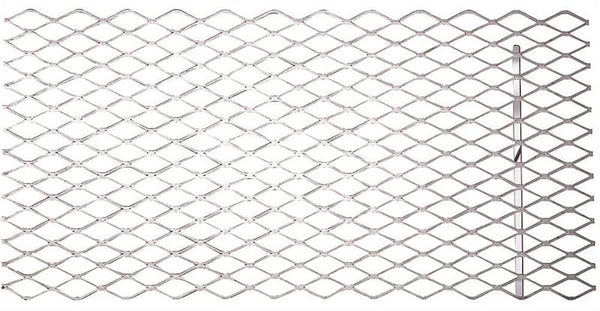 Stanley Hardware 4075BC Series N215-798 Expanded Grid Sheet, 13 ga Thick Material, 12 in W, 24 in L, Steel, Plain