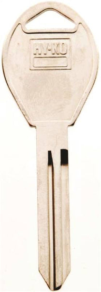 HY-KO 11010DA34 Automotive Key Blank, Brass, Nickel, For: Nissan Vehicle Locks