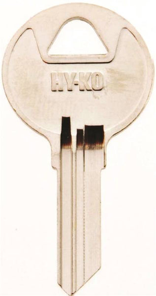 HY-KO 11010RO4 Key Blank, Brass, Nickel, For: National Cabinet Locks