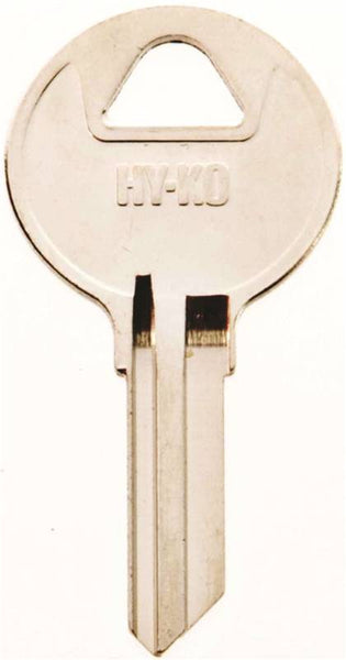 HY-KO 11010RO1 Key Blank, Brass, Nickel, For: National Cabinet Locks