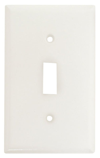 WALL PLATE TOGGLE 1GANG WHITE