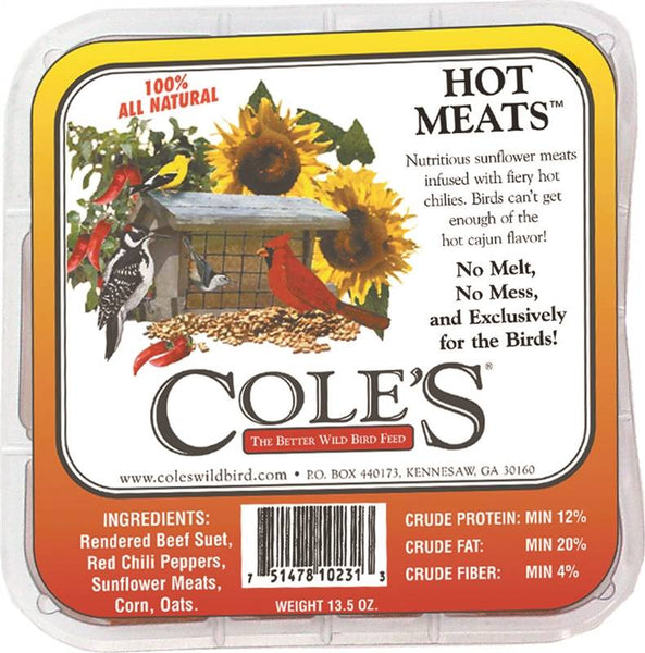 Cole's Hot Meats HMSU Suet Cake, 11.75 oz