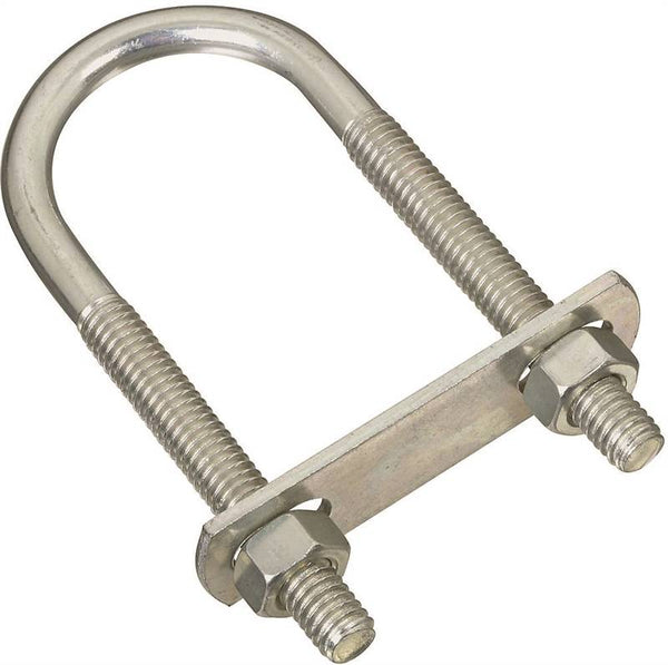 National Hardware N222-133 U-Bolt, 5/16-18 Thread, 2-1/4 in L Thread, Steel, Zinc