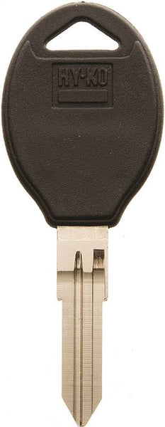 HY-KO 12005DA38 Automotive Key Blank, Brass/Plastic, Nickel, For: Nissan Vehicle Locks