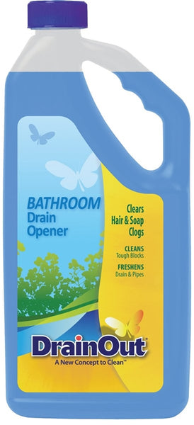 Drain OUT DOB0632N Drain Opener, Liquid, Blue, Citrus, 32 oz Bottle