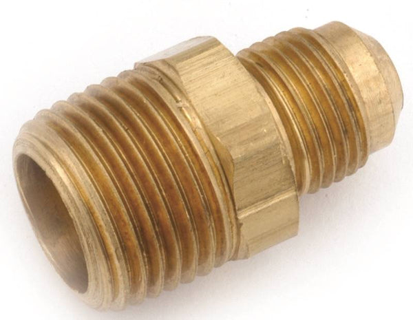 Anderson Metals 754048-0606 Connector, 3/8 in, Flare x MPT, Brass