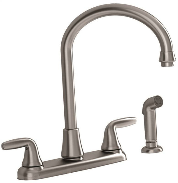 American Standard Jocelyn 9316.451.075 Kitchen Faucet with Side Spray, 1.8 gpm, 2-Faucet Handle, Brass