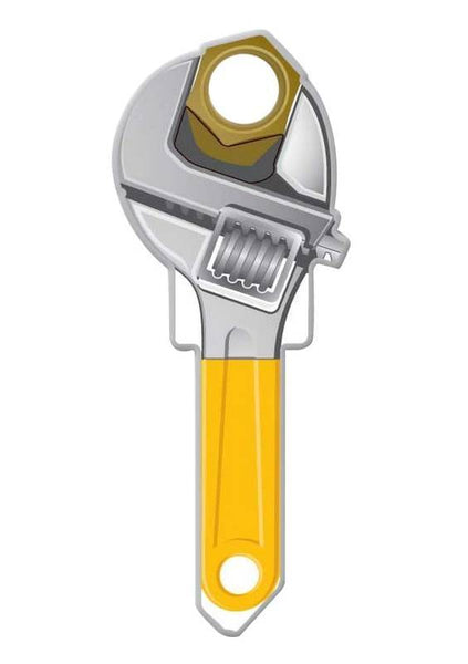 Lucky Line Key Shapes Series B123K Key Blank, Brass, Enamel, For: Kwikset Locks