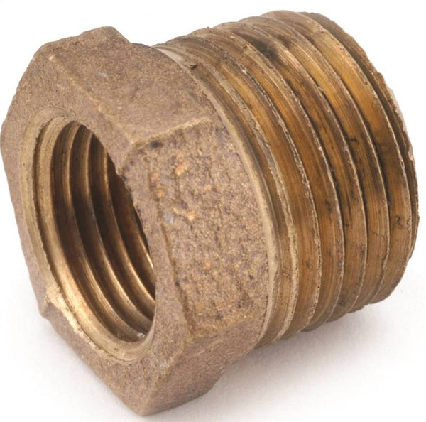 Anderson Metals 738110-0602 Reducing Pipe Bushing, 3/8 x 1/8 in, Male x Female, 200 psi Pressure