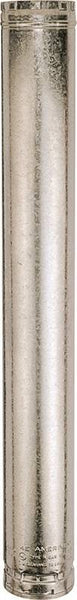 AmeriVent 3E3 Type B Gas Vent Pipe, 3 in OD, 3 ft L, Aluminum/Galvanized Steel