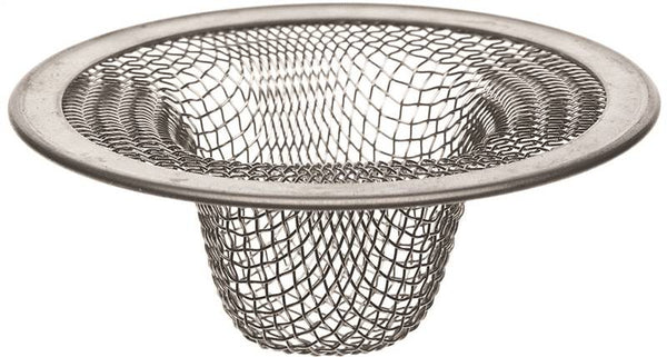 Danco 88820 Mesh Strainer, 2-1/2 in Dia, Stainless Steel, 2-1/2 in Mesh, For: 2-1/2 in Drain Opening Kitchen Sink