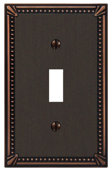 AmerTac 74TDB Switch Wallplate, 1 -Gang, Metal, Aged Bronze