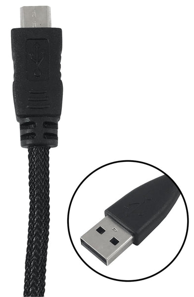 Zenith PM1003MCBB USB Cable, Black Sheath