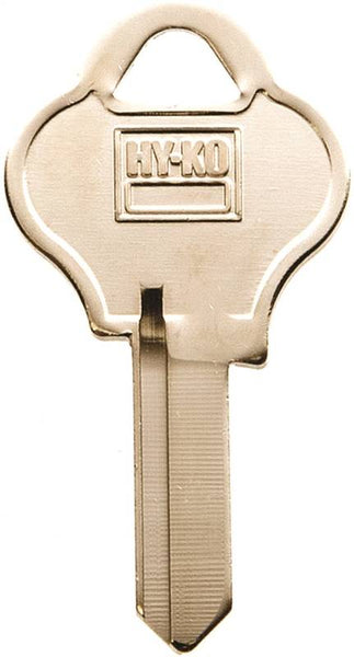 HY-KO 11010PA1 Key Blank, Brass, Nickel, For: Pado Cabinet, House Locks and Padlocks