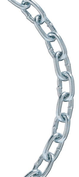 BARON 7252 Machine Twist Chain, #2/0, 70 ft L, 520 lb Working Load, Zinc