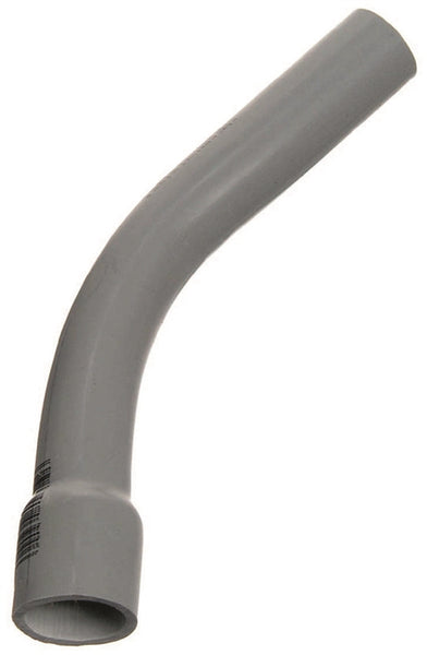 Carlon UA7ALBR Conduit Elbow, 45 deg Angle, PVC, Gray