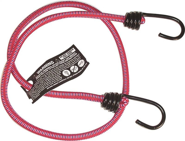 KEEPER 06037 Bungee Cord, 36 in L, Rubber, Hook End